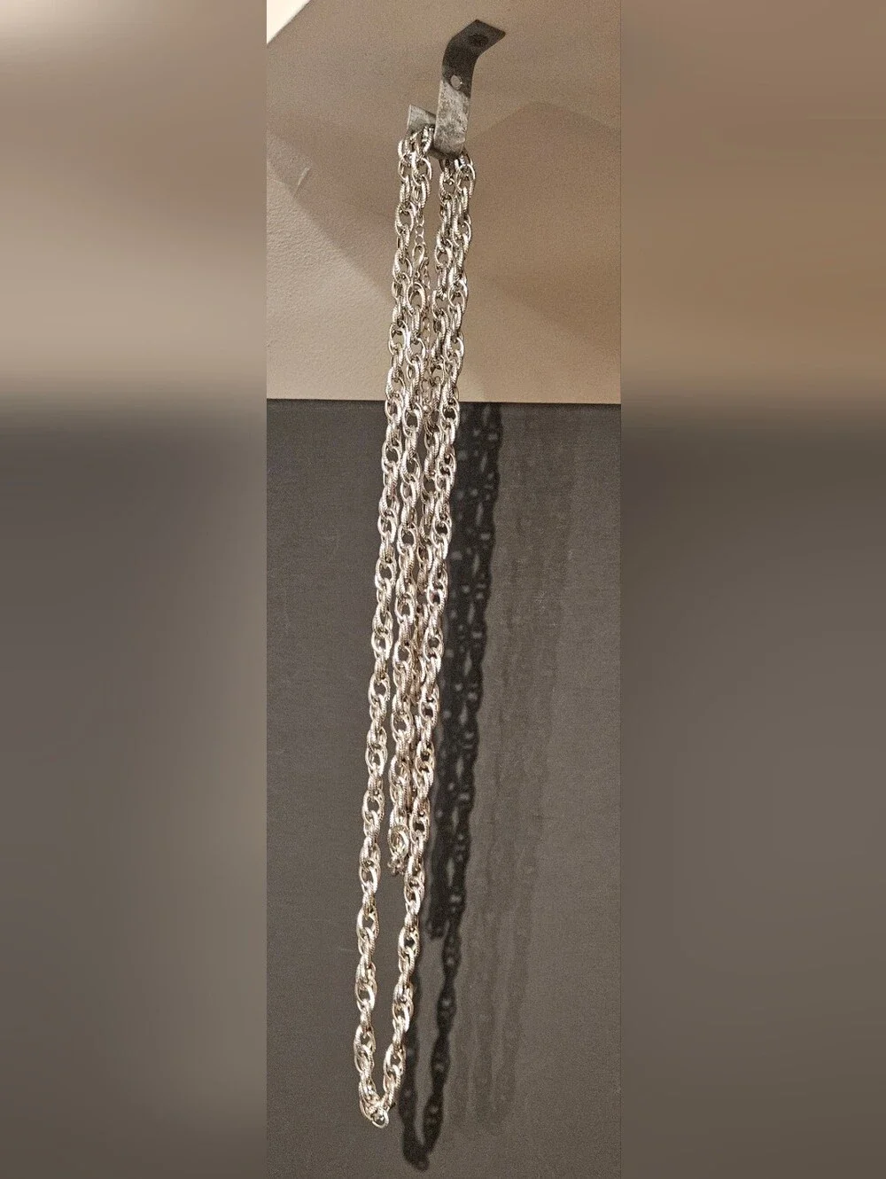 Sterling Silver Multi-Strand Rope Chain Necklace - Silver